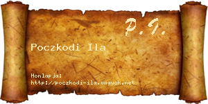 Poczkodi Ila névjegykártya